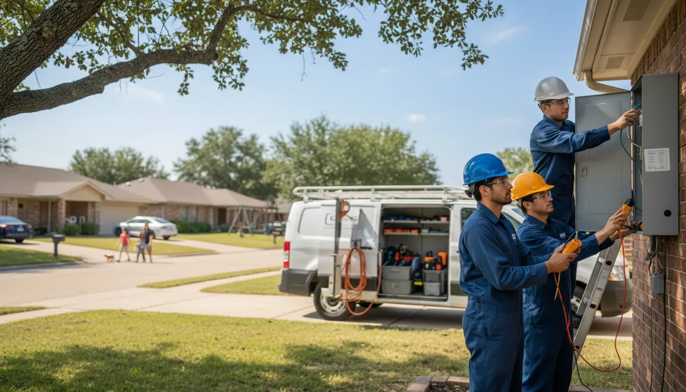 Certified electrician providing emergency electrical services in Cooks, MI